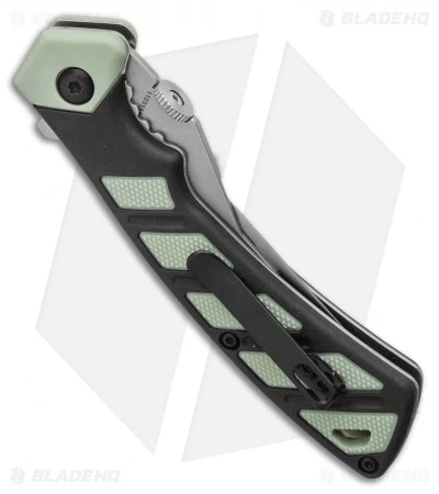 Old Timer Replaceable Blade Knife Black/Green Rubber FRN (2.75" Satin) 5 Old Timer Replaceable Blade Knife Black/Green Rubber FRN (2.75" Satin) - Image 3