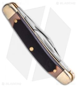 Old Timer 3pc Folder Knife Set Saw Cut Handles Limited Ed W/Gift Tin (Satin) -Schrade Old timer 3pc folder tin saw cut handles BHQ 123468 td 2 side