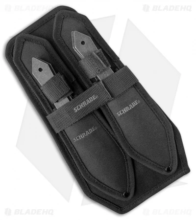 Schrade 6 Piece Throwing Knife Set W/ Nylon Sheath (Black Stonewash) 5 Schrade 6 Piece Throwing Knife Set W/ Nylon Sheath (Black Stonewash) - Image 3