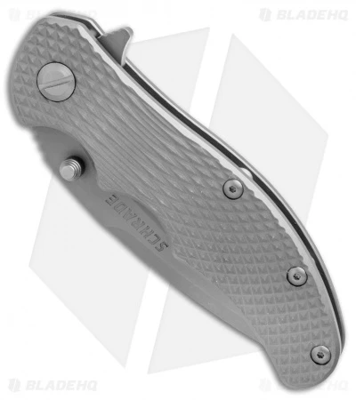 Schrade D2 Drop Point Frame Lock Knife Titanium (3.375" Gray) SCH601Ti 4 Schrade D2 Drop Point Frame Lock Knife Titanium (3.375" Gray) SCH601Ti - Image 2