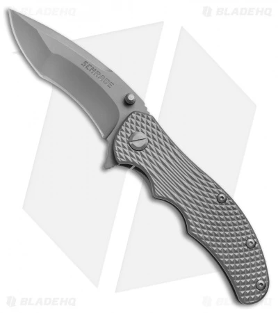Schrade D2 Drop Point Frame Lock Knife Titanium (3.375" Gray) SCH601Ti 3 Schrade D2 Drop Point Frame Lock Knife Titanium (3.375" Gray) SCH601Ti