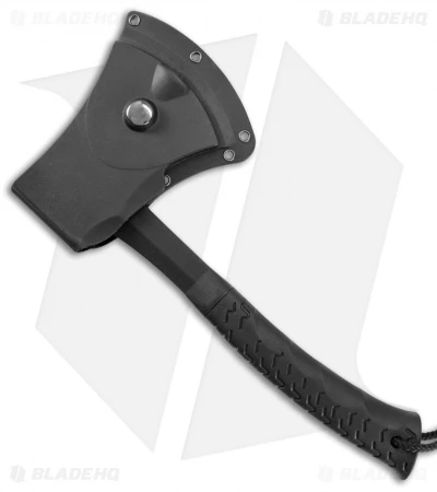 Schrade Full Tang Hatchet Black TPE (Black/Satin) SCAXE10 3 Schrade Full Tang Hatchet Black TPE (Black/Satin) SCAXE10 - Image 2