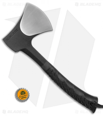Schrade Full Tang Hatchet Black TPE (Black/Satin) SCAXE10 4 Schrade Full Tang Hatchet Black TPE (Black/Satin) SCAXE10 - Image 3
