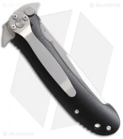 Schrade Liner Lock Knife Black Al (3.5" Bead Blast Serr) SCH223S -Schrade Schrade LL Black Alum BB Serr SCH223S BHQ 61936 jr side