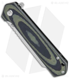 Schrade Lateral Frame Lock Knife Green/Black G-10 (3.25" Satin) -Schrade Schrade Lateral FL Green Black G 10 Satin BHQ 140062 jr spine