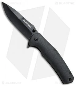 Schrade SCH003 Liner Lock Folding Knife Black (3.5" Black)