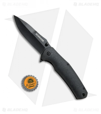 Schrade SCH003 Liner Lock Folding Knife Black (3.5" Black) 6 Schrade SCH003 Liner Lock Folding Knife Black (3.5" Black) - Image 4