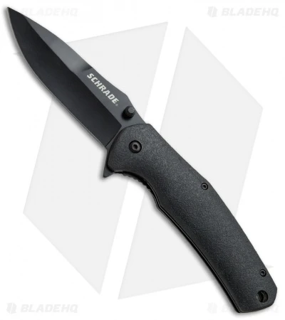 Schrade SCH003 Liner Lock Folding Knife Black (3.5" Black) 3 Schrade SCH003 Liner Lock Folding Knife Black (3.5" Black)