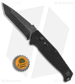 Schrade Alpha Melee Automatic Knife Black G-10 (3.5" Black Stonewash) -Schrade Schrade Melee Auto Black G 10 Black SW BHQ 140044 jr bottlecap