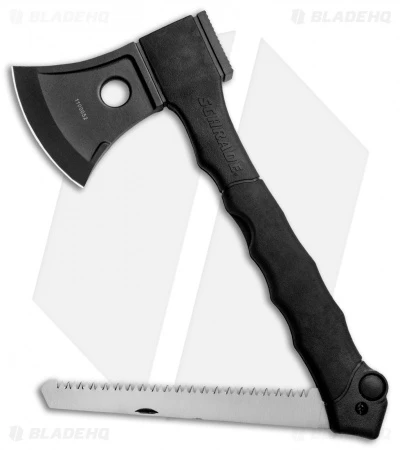 Schrade Mini Axe/Folding Saw Combo (Black) 1100052 2 Schrade Mini Axe/Folding Saw Combo (Black) 1100052