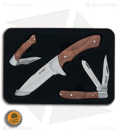 Schrade Old Timer 3-Piece Rosewood Knife Set W/Gift Tin 1130047 6 Schrade Old Timer 3-Piece Rosewood Knife Set W/Gift Tin 1130047 - Image 4