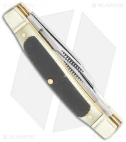 Schrade Middleman Traditional Pocket Knife 3.25" Brown Sawcut Bone SCH34OTB -Schrade Schrade Old Timer Middleman Traditional Brown Sawcut Bone SCH34OTB BHQ 61949 jr side