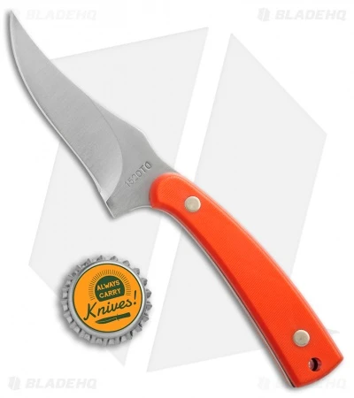 Schrade Old Timer Sharpfinger Fixed Blade Hunting Knife Orange (3.25" Satin) 6 Schrade Old Timer Sharpfinger Fixed Blade Hunting Knife Orange (3.25" Satin) - Image 4