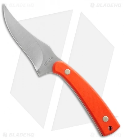 Schrade Old Timer Sharpfinger Fixed Blade Hunting Knife Orange (3.25" Satin) 3 Schrade Old Timer Sharpfinger Fixed Blade Hunting Knife Orange (3.25" Satin)