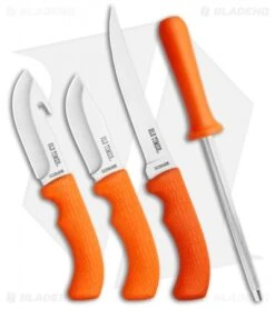 Schrade Old Timer Blaze 3-Piece Hunting Knife Set + Sharpening Rod