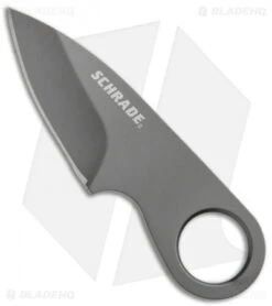 Schrade Pocket Fixed Blade Neck Knife W/ Money Clip (2" Gray) SCHCC1CP