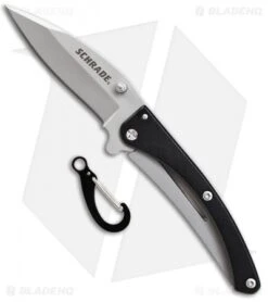 Schrade Pocket Protector Frame Lock Knife Black (2.5" Bead Blast)