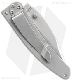 Schrade Pocket Protector Frame Lock Knife Gray (2.5" Bead Blast) -Schrade Schrade Pocket Protector FL Gray BB SCH222G BHQ 61933 jr side