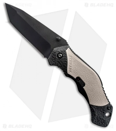 Schrade Quick Burst Spring Assisted Knife Black/Tan (3" Black) SCHA4BGTCP 3 Schrade Quick Burst Spring Assisted Knife Black/Tan (3" Black) SCHA4BGTCP