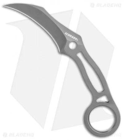 Schrade SCH111 Karambit Fixed Blade Neck Knife (3" Gray) 3 Schrade SCH111 Karambit Fixed Blade Neck Knife (3" Gray)