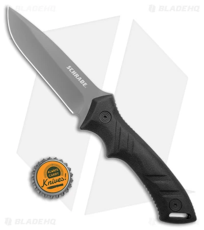 Schrade SCHF31 Drop Point Fixed Blade Knife Black TPE (4.5" Gray) 6 Schrade SCHF31 Drop Point Fixed Blade Knife Black TPE (4.5" Gray) - Image 4