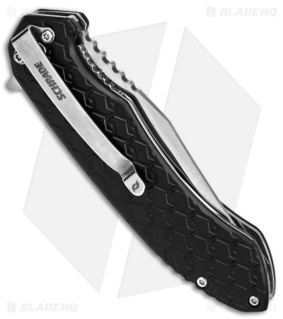 Schrade Scramble Liner Lock Knife Black Aluminum (3.5" Satin) 5 Schrade Scramble Liner Lock Knife Black Aluminum (3.5" Satin) - Image 3