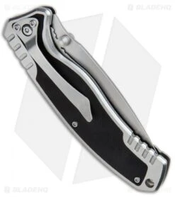 Schrade Ultra Glide Liner Lock Folding Knife Black G-10 (3.5" Stonewash) SCH305 8 Schrade Ultra Glide Liner Lock Folding Knife Black G-10 (3.5" Stonewash) SCH305 -Schrade Schrade Ultra Glide Black G 10 SW SCH305CP BHQ 67484 jr side 2