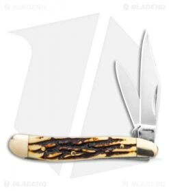 Schrade Uncle Henry 2pc. Modified Drop Point Fixed Blade/Folder Combo -Schrade Schrade Uncle Henry 2pc Fixed Modified Drop Point W Folder Combo 1157960 BHQ 122422 td knife 2