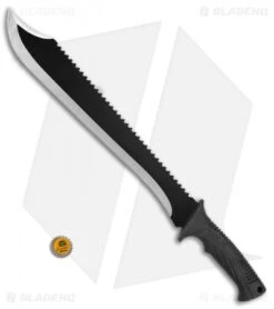 Schrade Clip Point Machete Fixed Blade W/ Sawback (14.8" Black) SCMACH2CP 7 Schrade Clip Point Machete Fixed Blade W/ Sawback (14.8" Black) SCMACH2CP -Schrade Schrade clip point machete sawback black SCMACH2CP BHQ 62067 er size