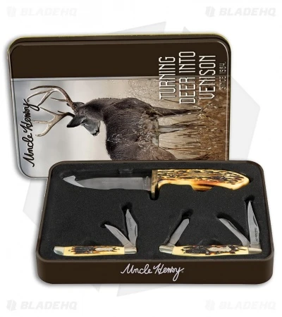 Schrade Uncle Henry 3-Piece Limited Edition Gift Set 1085954 4 Schrade Uncle Henry 3-Piece Limited Edition Gift Set 1085954 - Image 2