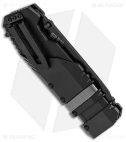 Schrade Rescue Tool SCHA911B Spring Assisted Knife (3.75" Black Serr) -Schrade SchradeRescue Tool Black Serr SCHA911B BHQ 21932 jr side