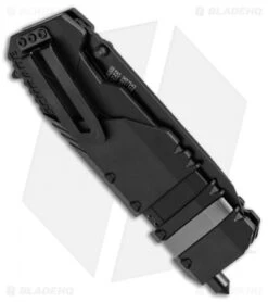 Schrade Rescue Tool SCHA911B Spring Assisted Knife (3.75" Black Serr) -Schrade SchradeRescue Tool Black Serr SCHA911B BHQ 21932 jr side open