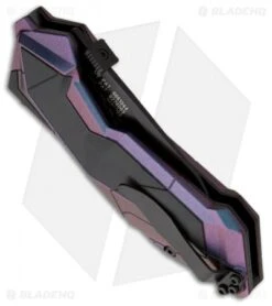 Schrade SCHA3CBS Chameleon Tanto MAGIC Spring Assisted Knife (2.9" Black Serr) -Schrade schrade chameleon magic scha3cbs side