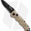 Schrade Mini Extreme Survival Spear Point Auto Knife Tan (2.5" Serr) SC60MBRS -Schrade schrade extreme survival tan spear serrated sc60mbrs