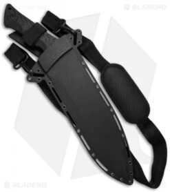 Schrade Jethro Fixed Blade Machete Knife Black TPE (11.6" Gray) SCHF48 -Schrade schrade fixed schf48 cm sheath