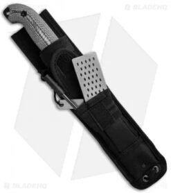 Schrade Frontier SCHF52M Fixed Blade Knife Black/Gray Micarta (7" Black) -Schrade schrade fixed schf52m cm sheath