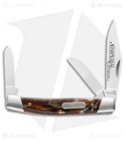 Schrade Imperial Stockman Knife 3.375" Red Swirl IMP16S