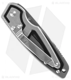 Schrade Layered Liner Lock Knife Gunmetal Gray (2.7" Gray) SCH224 -Schrade schrade layered linerlock SCH224 BHQ 61937 dl back