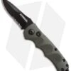 Schrade Mini Extreme Survival Spear Point Auto Knife Green (2.5" Serr) SC60MODS -Schrade schrade sc60mods od green serrated