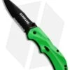 Schrade Small Clip Point Spring Assist Knife Green (2.5" Black Serr) SCHA7SMGRS -Schrade schrade scga7smgrs