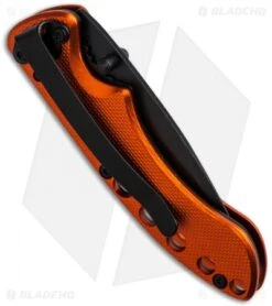 Schrade Liner Lock Knife Orange (2.5" Black) SCH107ALOR -Schrade schrade sch107alor side cm