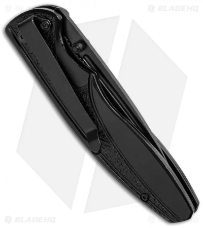 Schrade Liner Lock Knife Black (3.375" Black) SCH216 4 Schrade Liner Lock Knife Black (3.375" Black) SCH216 - Image 2