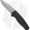 Schrade Folding Knife Black Folding Knife (3.375" Bead Blast Serr) SCH403S -Schrade schrade sch403s serrated carbon fiber
