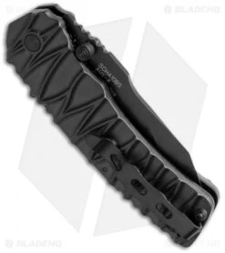 Schrade Dual-Action Manual/Assisted Opening Knife (3.5" Black Serr) SCHA10BS -Schrade schrade scha10bs side jm