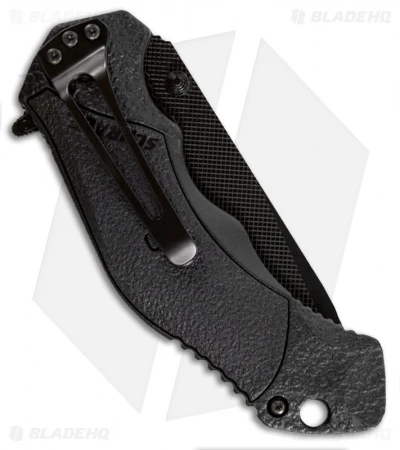 Schrade SCHA4BGTS Tanto Spring Assisted Knife Gray (3.375" Black Serr) 4 Schrade SCHA4BGTS Tanto Spring Assisted Knife Gray (3.375" Black Serr) - Image 2