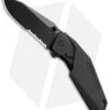 Schrade SCHA5BS Clip Point Spring Assisted Knife (3.375" Black Serr) -Schrade schrade scha5bs 2 bhq 21830 jr