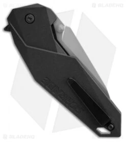 Schrade SCHA5S Clip Point Spring Assisted Knife (3.375" Bead Blast Serr) -Schrade schrade scha5s side 1