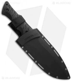 Schrade Fixed Blade Knife Large Black TPE (8" Titanium Plain) SCHF28 -Schrade schrade schf28 sheath